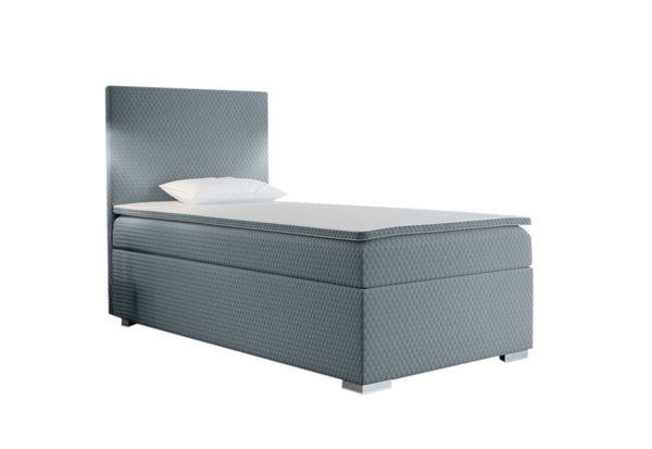 Čalúnená posteľ boxspring ICON + topper, 70x200, sawana pik honey 72, pravá -  - 0