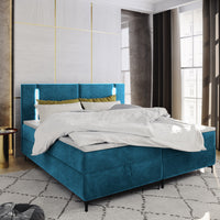 Čalúnená posteľ boxspring ALBA, 140x200, trinity 13 + topper -  - 0