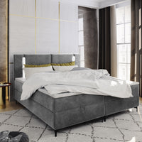 Čalúnená posteľ boxspring ALBA, 140x200, trinity 14 + topper -  - 0