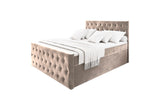 Čalúnená posteľ boxspring FONDI, 140x200, casablanca 4 -  - 0