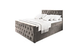 Čalúnená posteľ boxspring FONDI, 140x200, casablanca 14 -  - 0