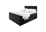 Čalúnená posteľ boxspring FONDI, 140x200, casablanca 16 -  - 0