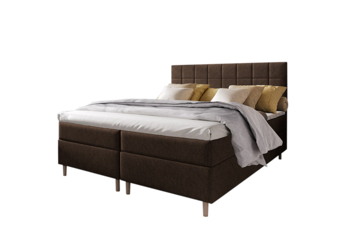 Čalúnená posteľ boxspring IBIZA, 140x200, inari 24 + topper -  - 0