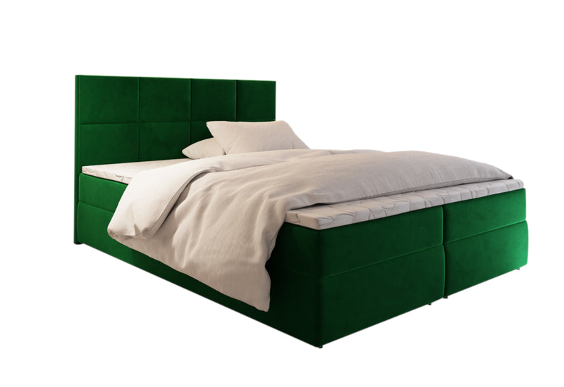 Čalúnená posteľ boxspring LENA, 140x200, kronos 19 + topper -  - 0