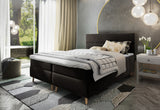 Čalúnená posteľ boxspring SANTA, 140x200, kronos 07 + topper -  - 0