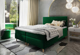 Čalúnená posteľ boxspring SANTA, 140x200, kronos 19 + topper -  - 0