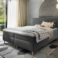 Čalúnená posteľ boxspring SANTA, 160x200, kronos 15 + topper -  - 0