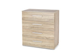 Komoda LIMA KM3, 77x82x40, dub sonoma -  - 0