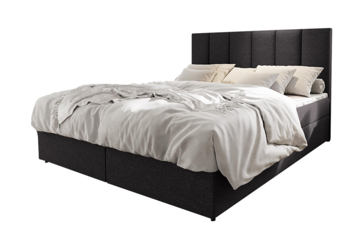 Čalúnená posteľ boxspring MERIL, 160x200, sawana 05 -  - 0