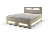Čalúnená posteľ boxspring MANU + topper, 180x200, monolith 02 -  - 0