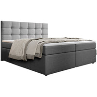 Čalúnená posteľ boxspring PALMA + topper, 140x200, inari 91 -  - 0