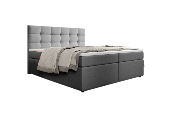 Čalúnená posteľ boxspring PALMA + topper, 140x200, inari 91 -  - 0