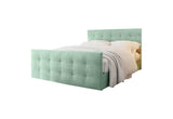 Čalúnená posteľ boxspring KAUR + topper, 140x200, cosmic16 -  - 0