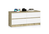 Komoda K120 4SZ, 120x55x40, artisan/biela -  - 0