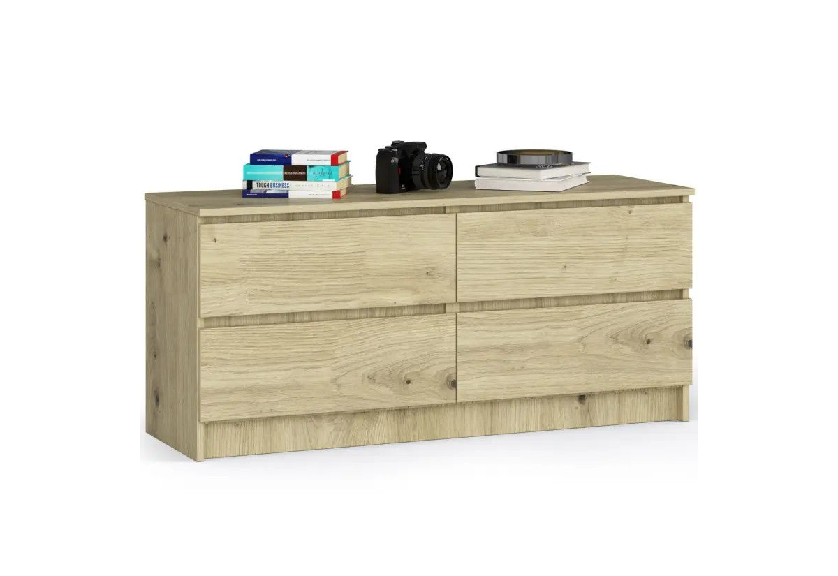 Komoda K120 4SZ, 120x55x40, artisan -  - 0