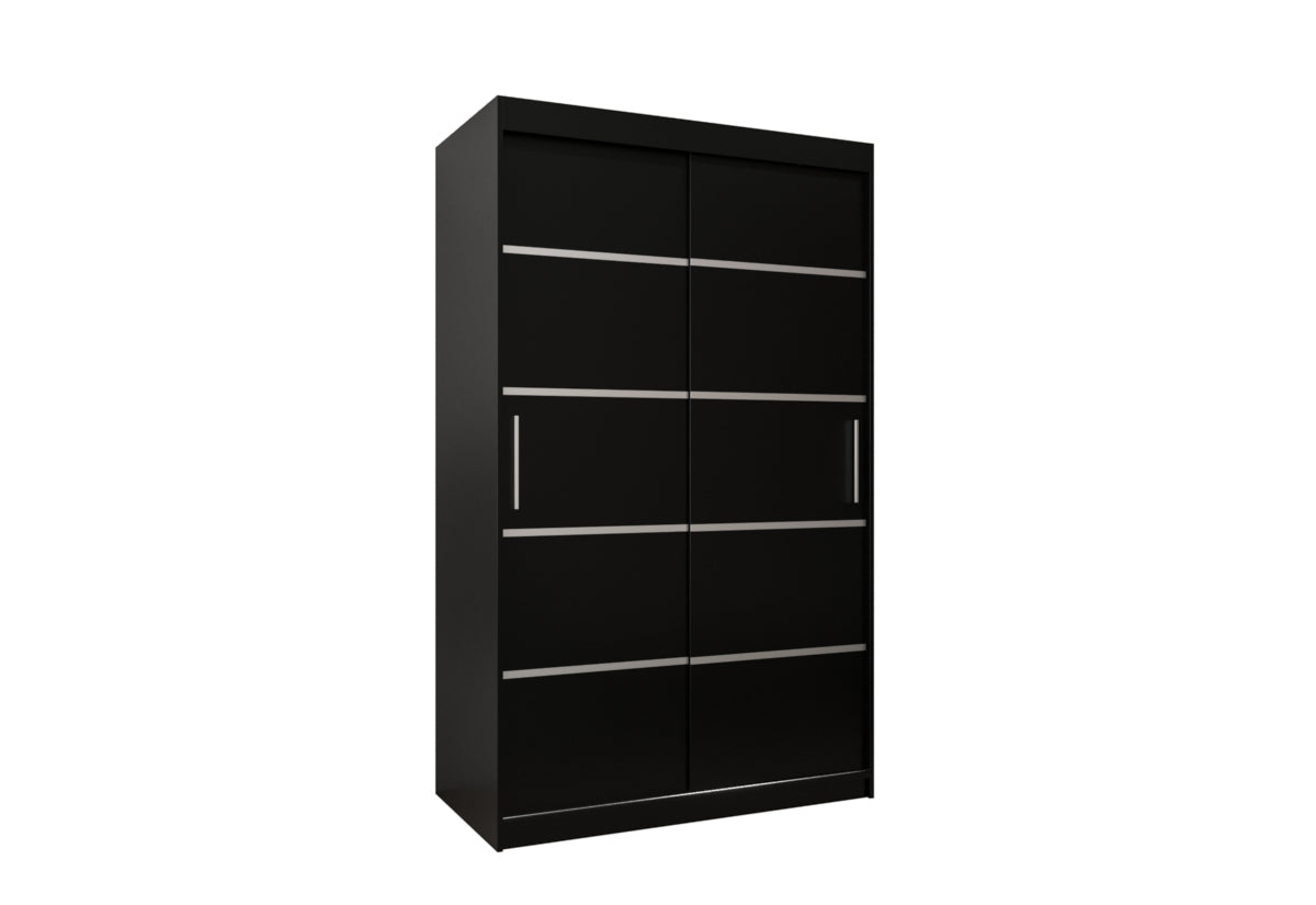 Posuvná skriňa VERONA 1 120, 120x200x62, čierna -  - 0