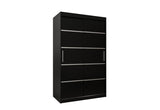 Posuvná skriňa VERONA 1 120, 120x200x62, čierna -  - 0