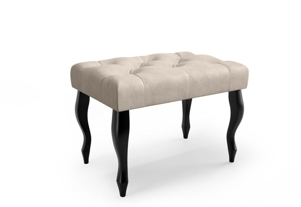Lavica CHESTERFIELD, 60x46x40, trinity 02/čierna -  - 0