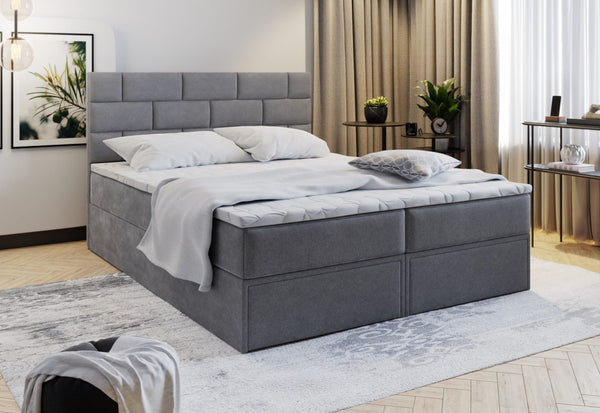 Čalúnená posteľ boxspring ARINOS, 180x200, Aston 17 -  - 0