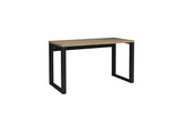Písací stôl MARO, 135x76,2x65, dub artisan/čierna -  - 0
