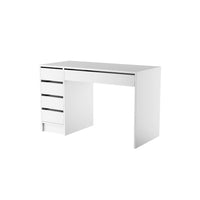 Písací stôl LADA, 120x75x55, biela -  - 0