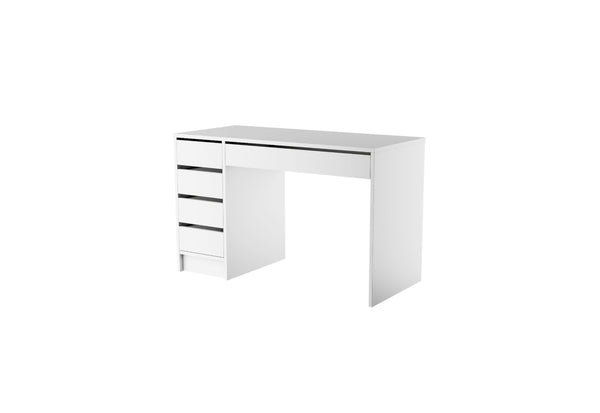 Písací stôl LADA, 120x75x55, biela -  - 0