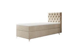Čalúnená posteľ boxspring CHESTER, 80x200, Monolith 01, ľavá -  - 0