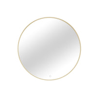 Zrkadlo s osvetlením GERBINIE A, 80x80, zlatá -  - 0