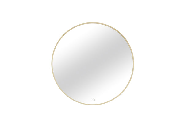 Zrkadlo s osvetlením GERBINIE A, 80x80, zlatá -  - 0