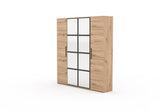Šatníková skriňa MALEN, 205x220x55, dub artisan -  - 0