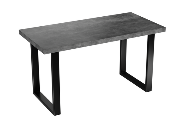 Jedálenský stôl VINI, 135x65x75, tmavý betón -  - 0
