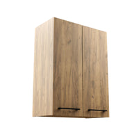 Závesná kúpeľňová skrinka LISSA, 60x80x30, dub craft -  - 0