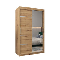 Šatníková skriňa VERONA 2, 120x200x62, dub artisan -  - 0