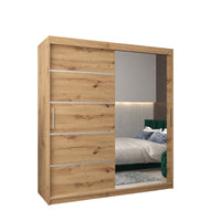 Šatníková skriňa VERONA 2, 180x200x62, dub artisan -  - 0