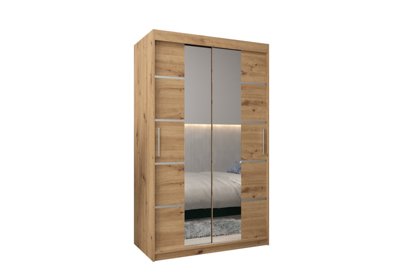 Šatníková skriňa VERONA 4, 120x200x62, dub artisan -  - 0