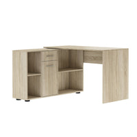 Písací stôl ELISEO, 121,4x75,3x120, dub sonoma -  - 0