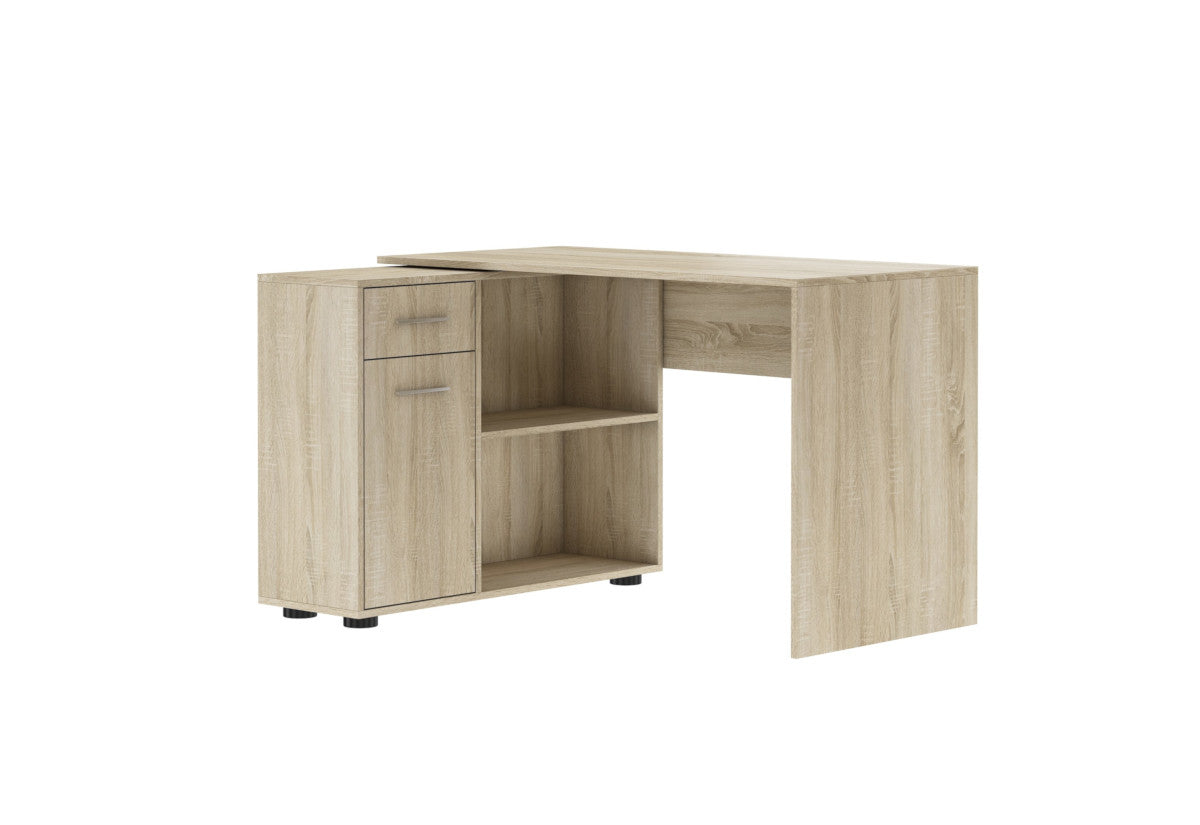 Písací stôl SAULO, 120x75,3x91, dub sonoma -  - 0