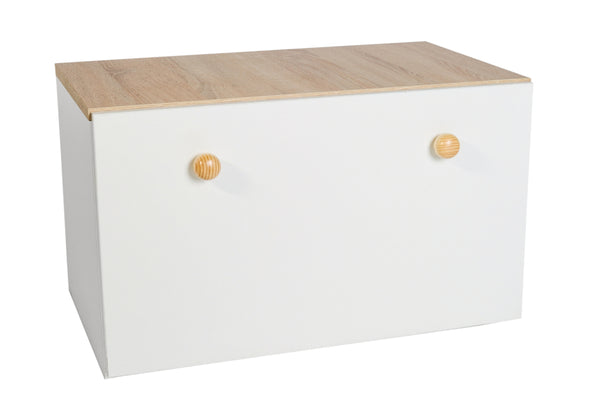Úložný box INGA, 70,6x41,6x41,6, biela/dub sonoma -  - 0