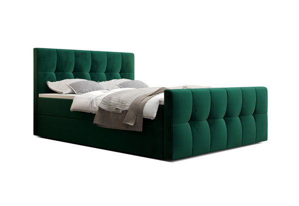 Čalúnená posteľ boxspring MANHATTAN, 140x200, monolith 37 -  - 0