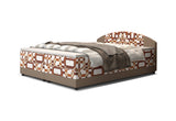 Čalúnená posteľ boxspring ORION, 140x200, damir 1/rainbow 5 -  - 0