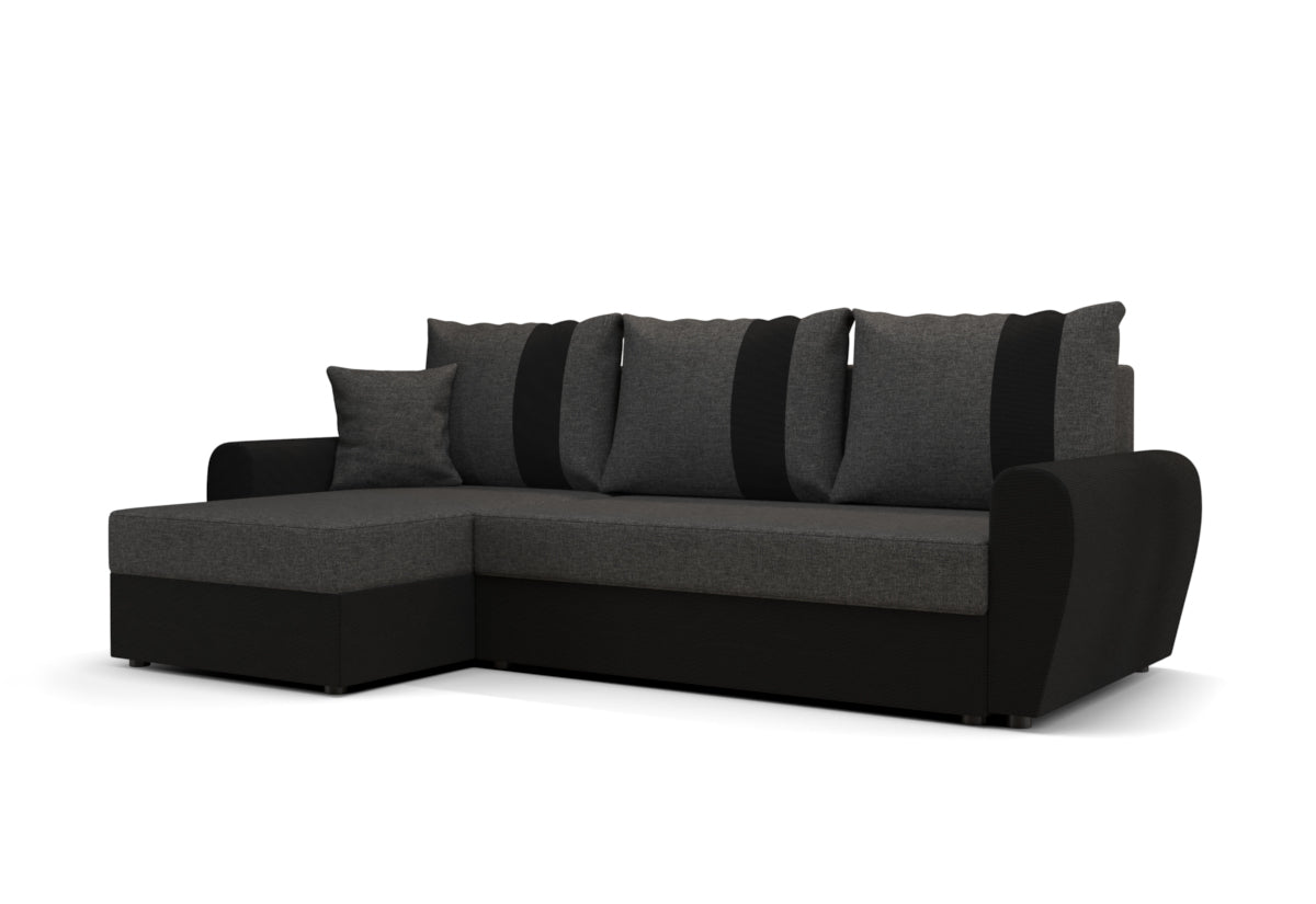 Rohová rozkladacia sedačka DAVOS, 230x89x140, sawana 05/sawana 14 -  - 0