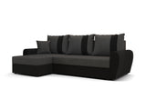 Rohová rozkladacia sedačka DAVOS, 230x89x140, sawana 05/sawana 14 -  - 0