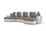 Rozkladacia sedacia súprava do U DAVOS, 301x90x140, kornet 02/D511 -  - 0