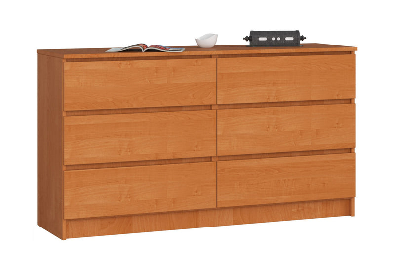 Komoda K140 6SZ, 138,4x77x40, jelša -  - 0