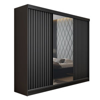 Šatníková skriňa MALANI, 200x205x60, antracit -  - 0
