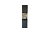 Posuvné dvere EVO LUMBA 70, 70x203, grafit/čierne sklo -  - 0