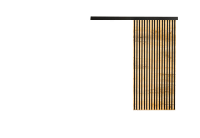 Posuvné dvere BELMO 80, 80x205, dub craft zlatý/čierna -  - 0