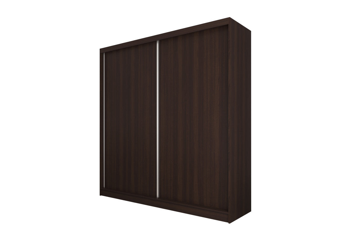 Posuvná šatníková skriňa GLADKA, 200x216x61, wenge -  - 0