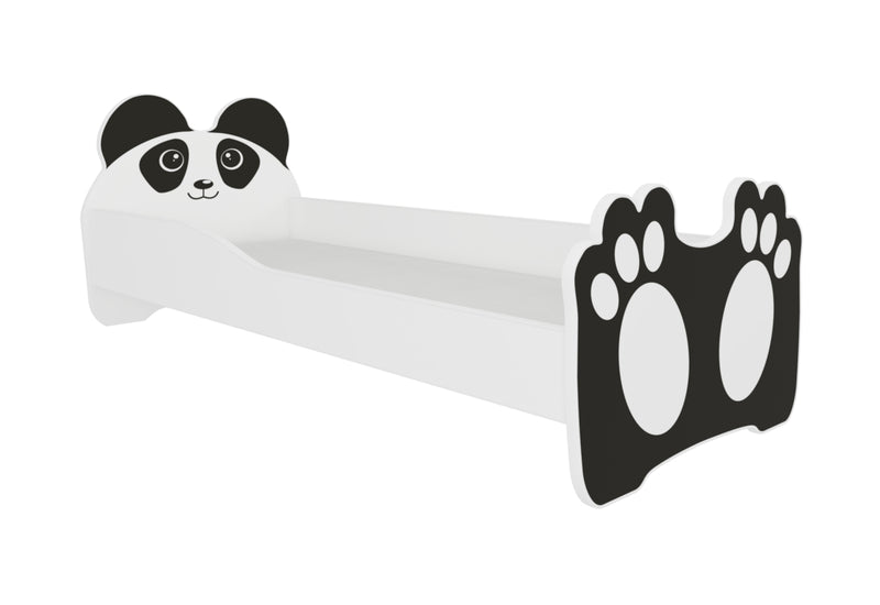 Detská posteľ BEAR + matrac, 140x70, čierna -  - 0