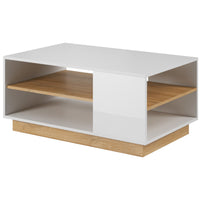 Konferenčný stolík ARCO, 100x45,5x60, biela/dub grandson -  - 0